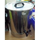 A Cygnet stainless steel hot water urn