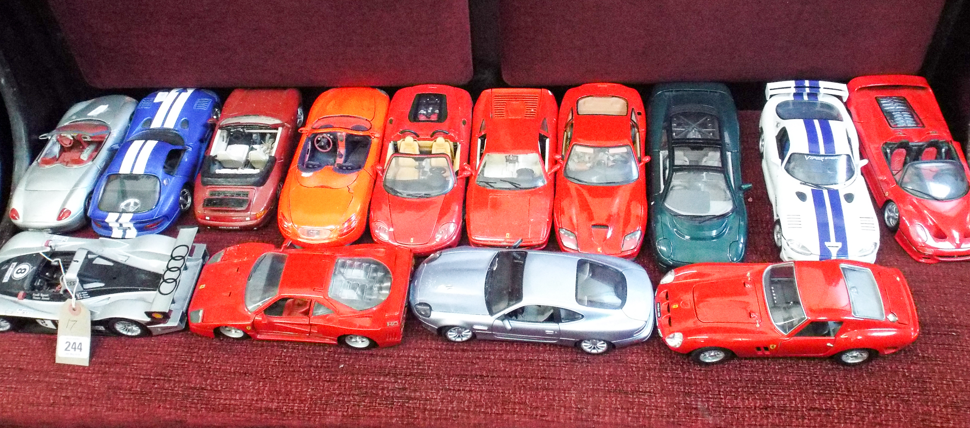 Seventeen various model sports cars