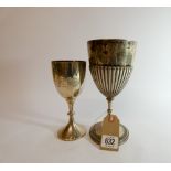 Two Raj period silver trophy cups - Sirhind Rifle Meeting 1907 & Rugby Polo Tournament 1914,