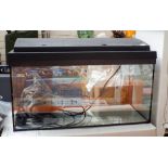 A fish tank with flat pack cabinet base