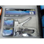 A new heavy duty staple gun with accessories