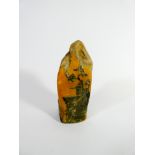 An oriental carved hard stone paper weight,