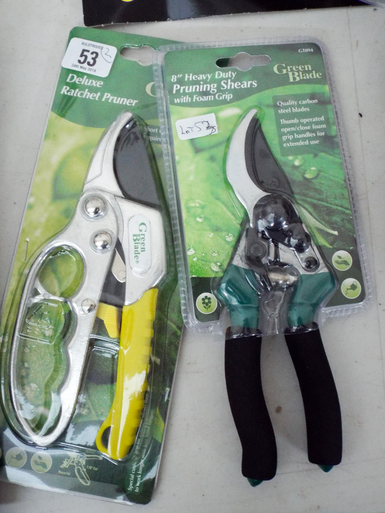 A new ratchet pruner and a new 8" heavy pruning shears