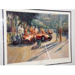 Alan Fearnley signed limited edition print 'Early Start' 1956 Monaco Grand Pix