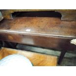 An early Victorian mahogany Pembroke table on square taper legs 32" wide