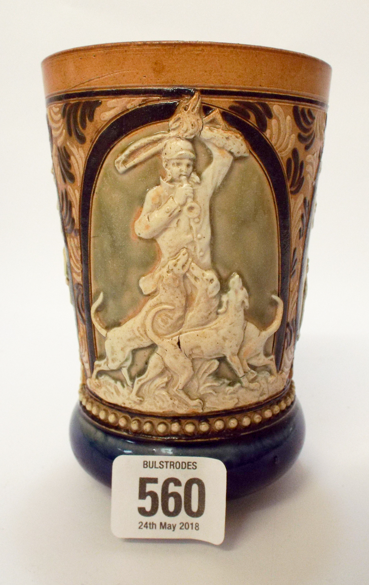 A Doulton beaker decorated with various scenes of hunting from the British Isles, - Image 4 of 4