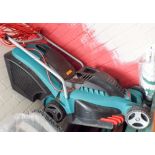 A Bosch electric lawn mower