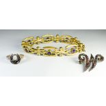 Victorian gilt metal bracelet,