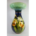 A Doulton Faience flared neck vase,