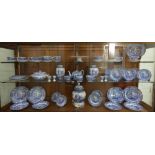 An extensive collection of Copeland Spode Italian pattern blue and white china to include teapot,