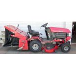 Westwood S1300 ride on motor mower with 36" deck and brush grass collector