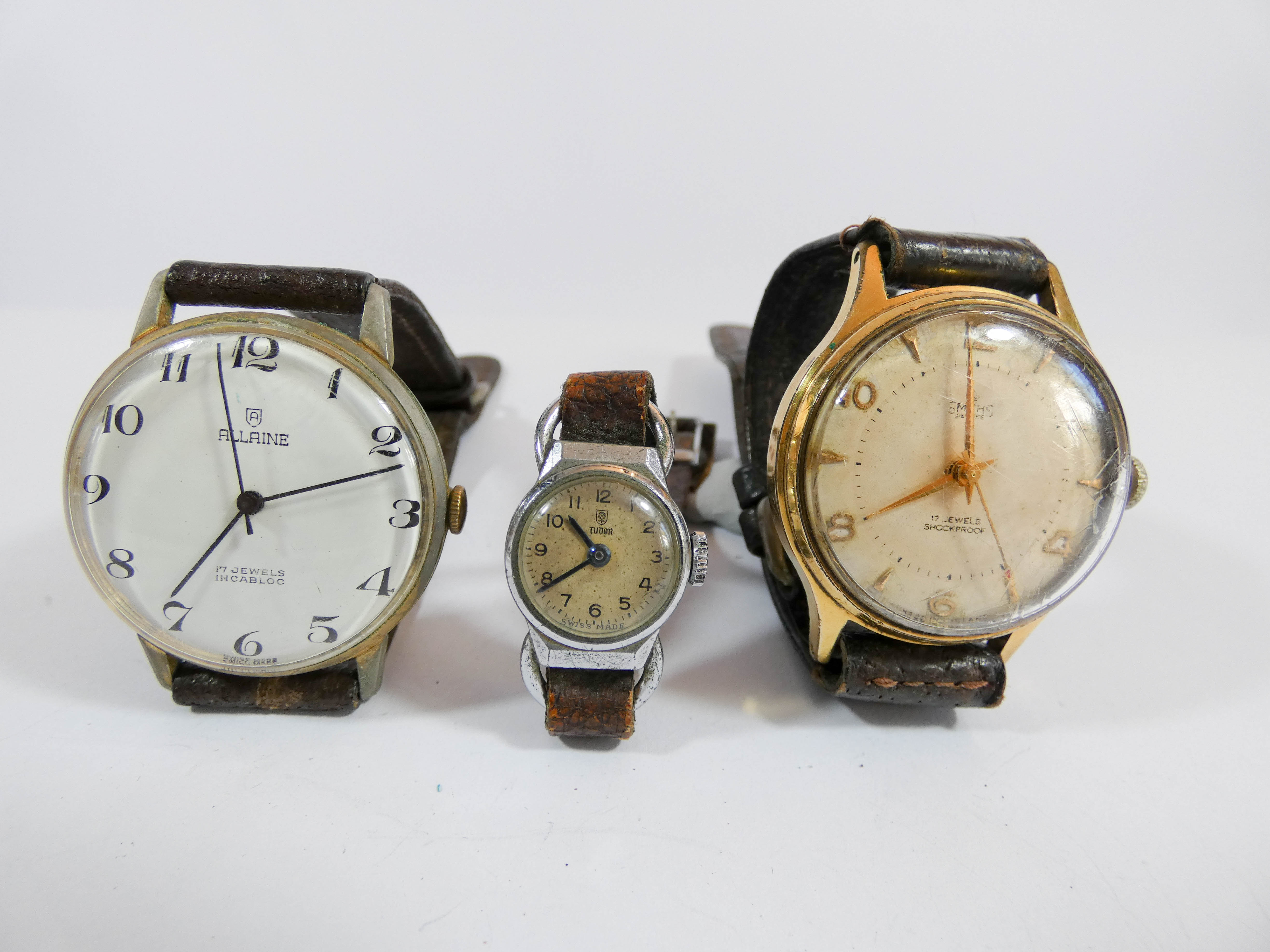 A collection of three vintage watches to include: Smiths Deluxe,