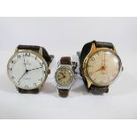 A collection of three vintage watches to include: Smiths Deluxe,