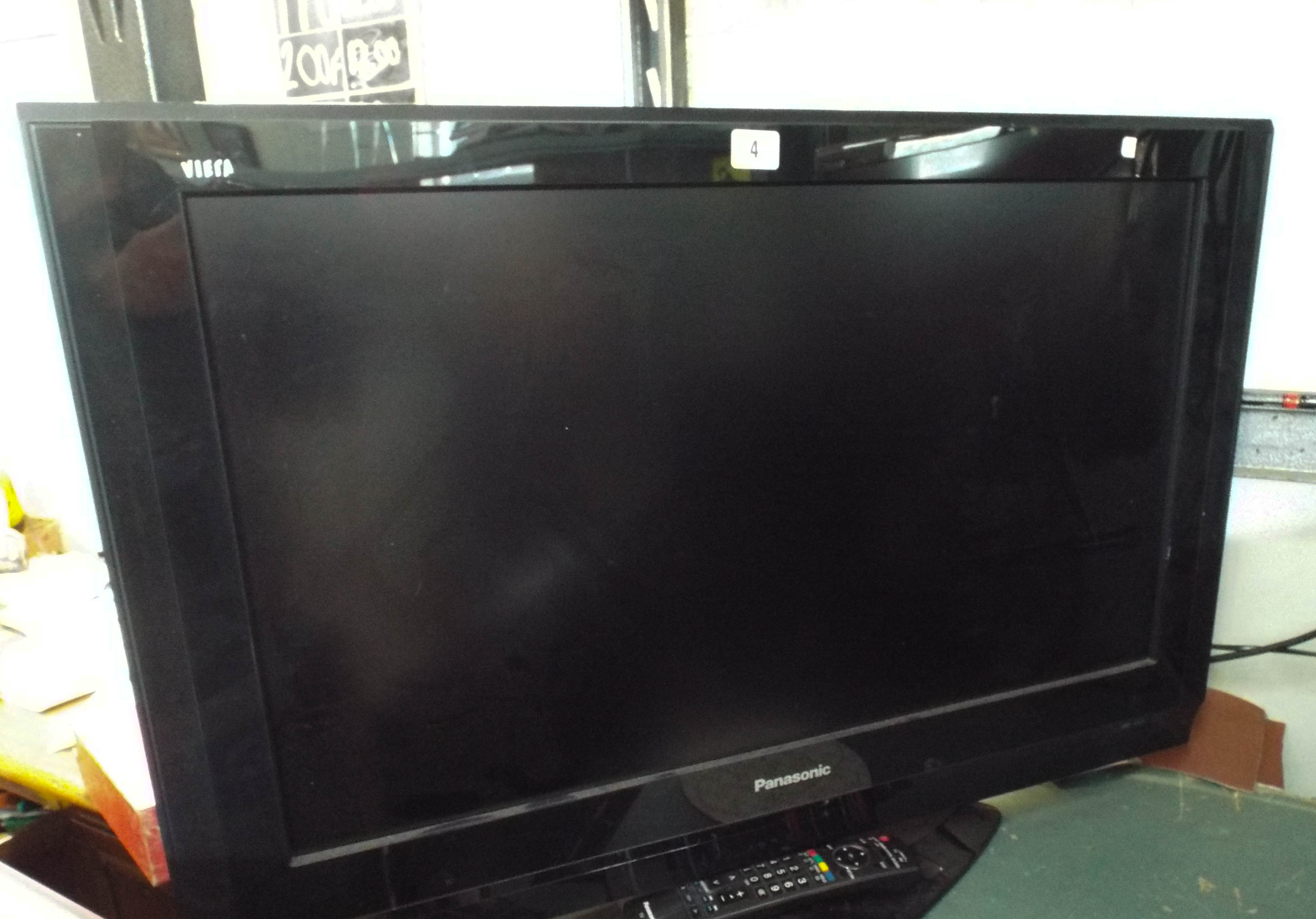 A Panasonic Viera 32" digital LCD TV with freeview etc