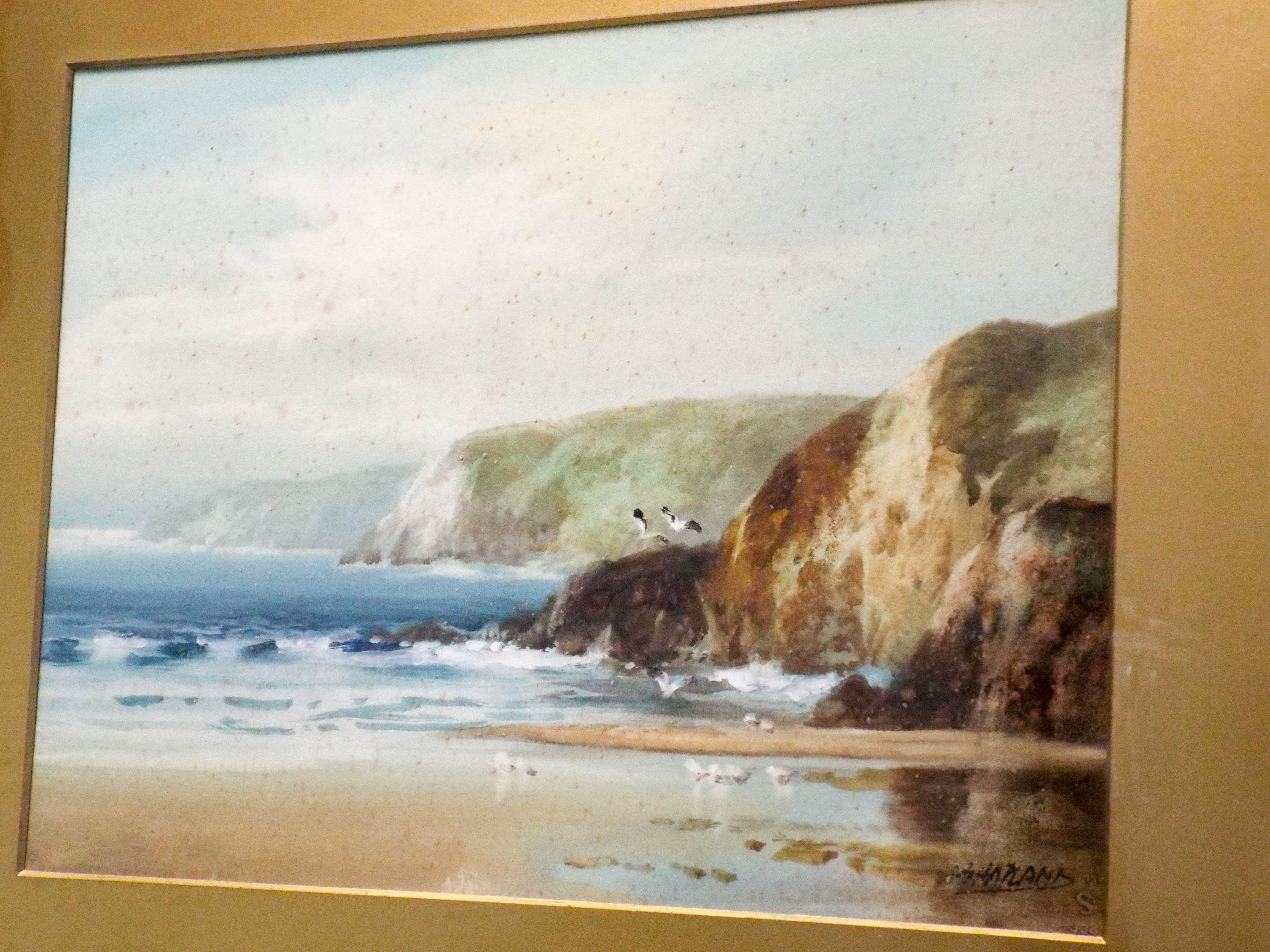 Harland, late Victorian watercolours of coast near Bude Cornwall and a Dartmoor scene, both signed, - Image 5 of 7