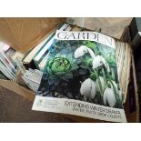 Three large boxes of Gardening magazines