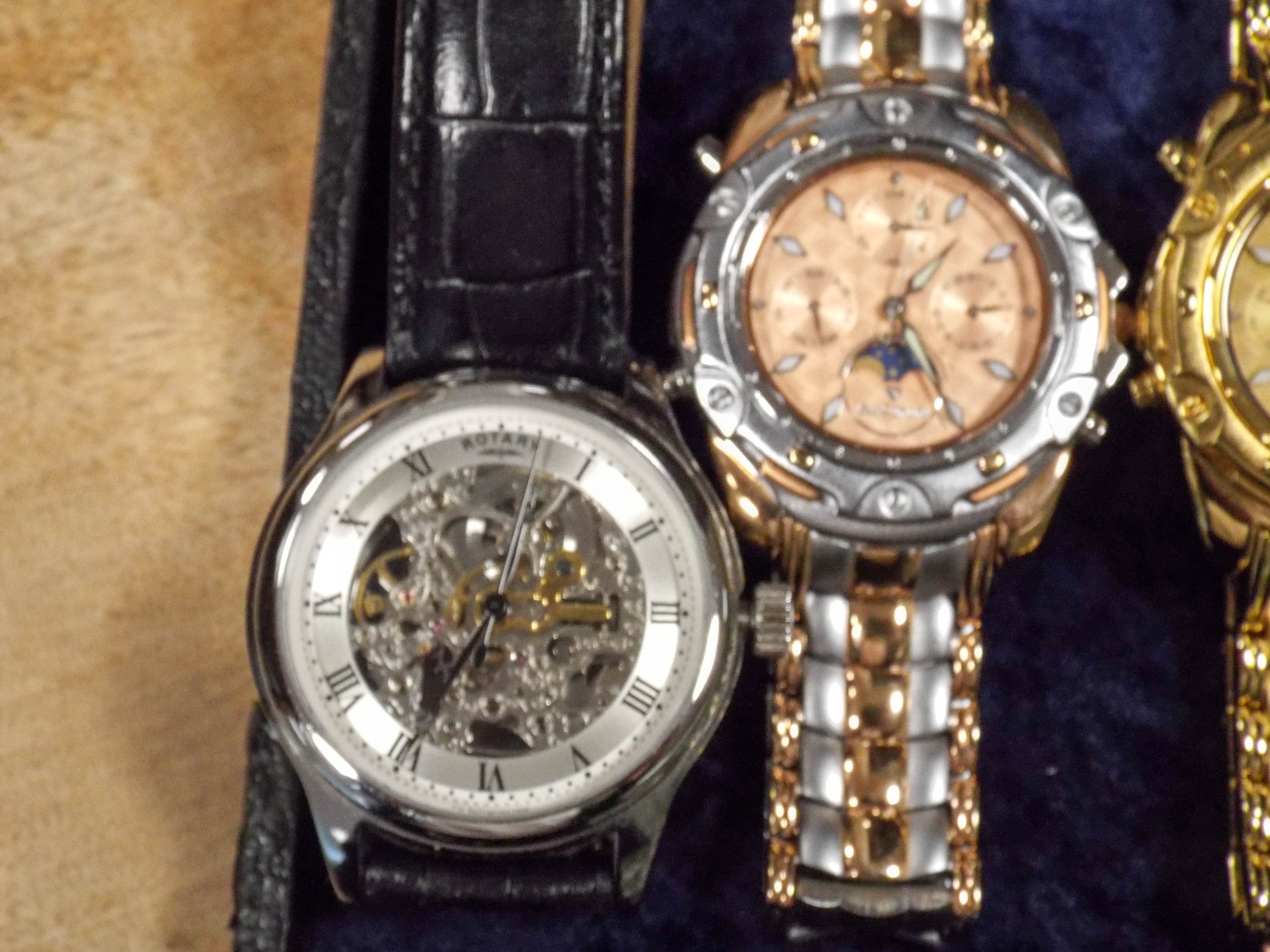 Four gent's replica wrist watches to include Rotory, - Image 3 of 3