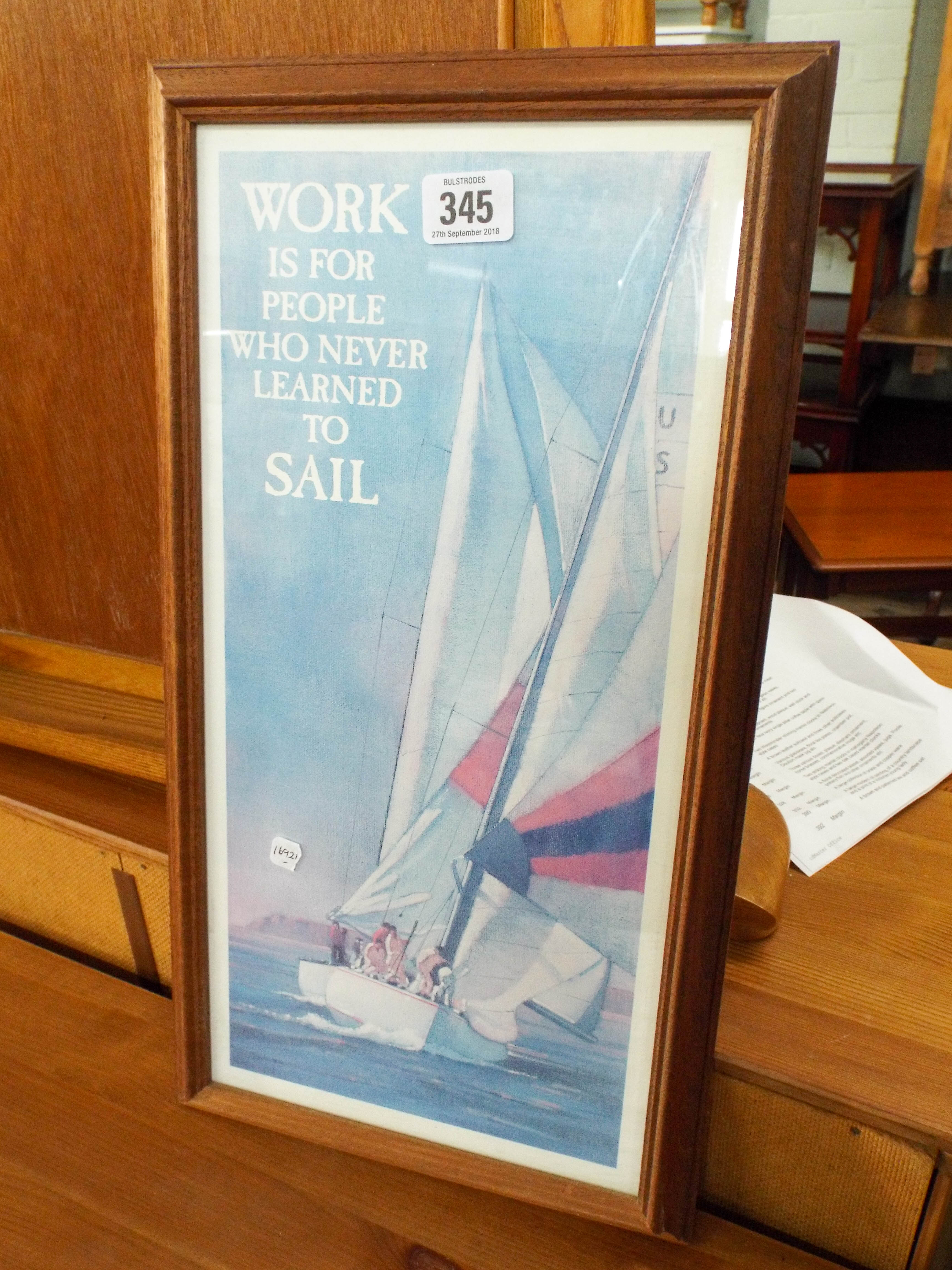 A collection of framed maritime prints