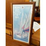 A collection of framed maritime prints