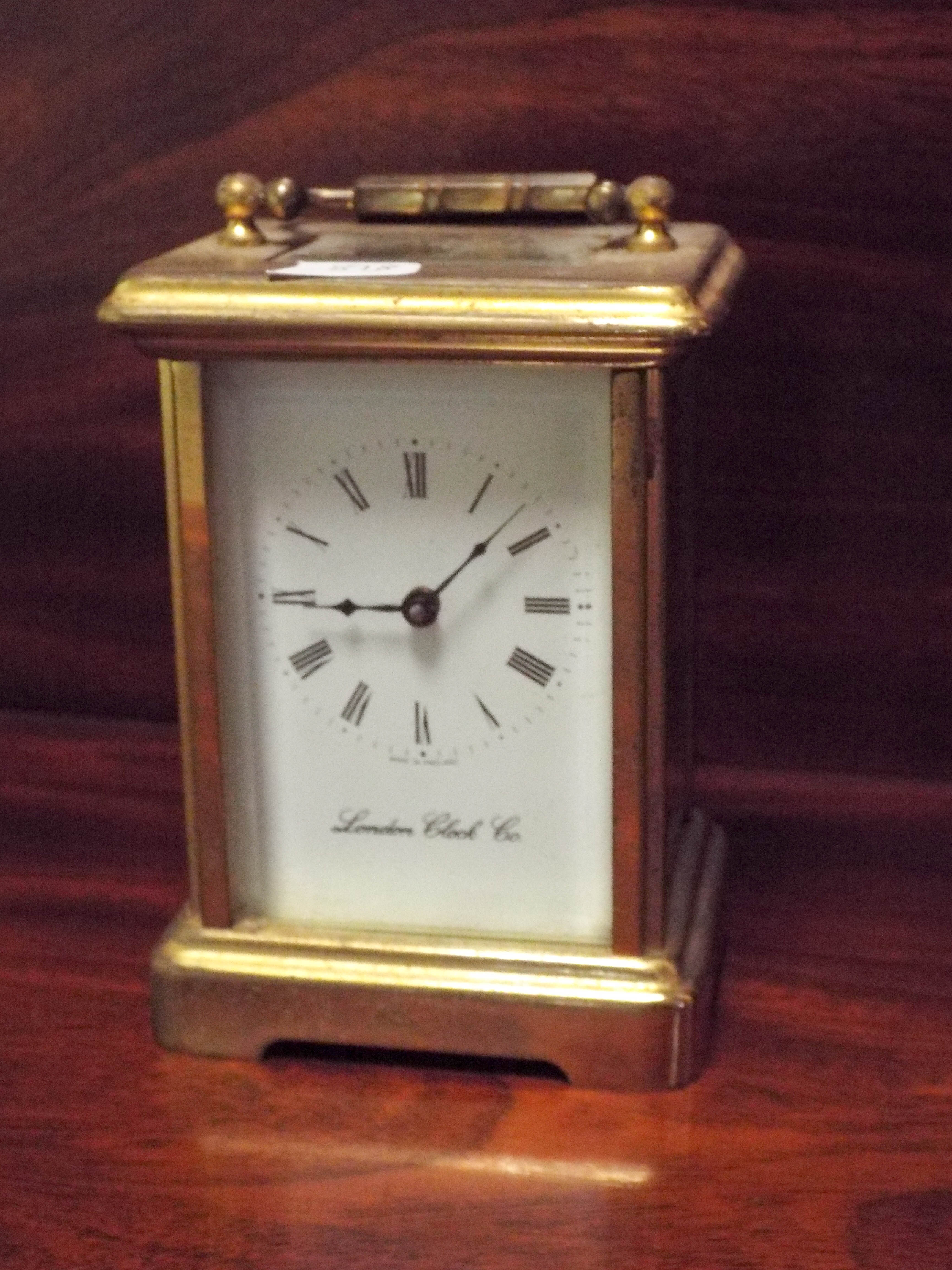 A carriage clock by the London Clock Company