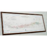 A pair of framed maps of French scenes