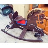 Child's wooden rocking horse