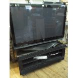 A Panasonic 50" Plasma TV on a Sony base