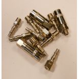 Twelve pieces of male and female coupler sets