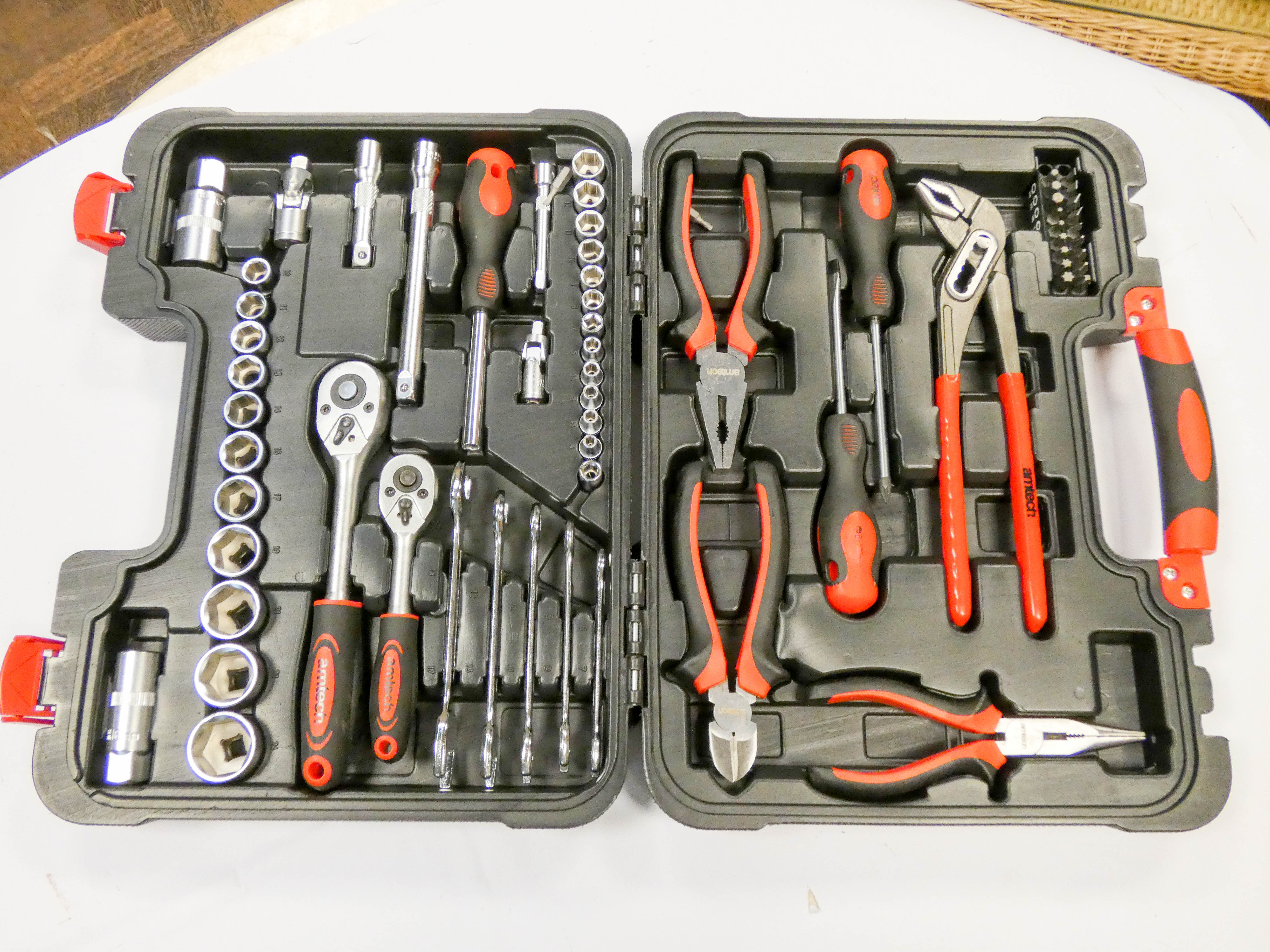 A 65 piece home tool kit