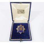 A silver Hampshire Regiment sweetheart brooch in original fitted box