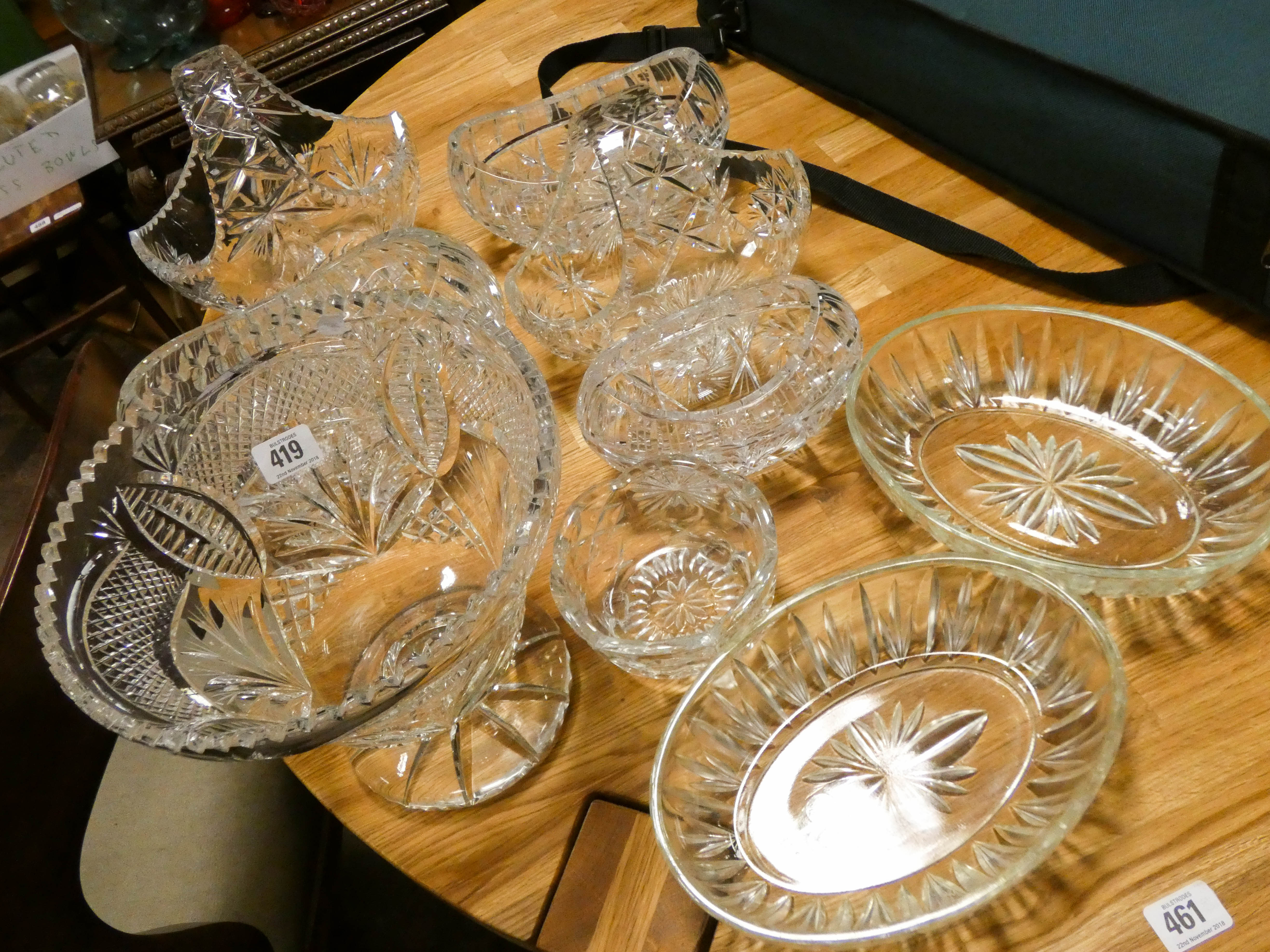 Assorted Glass vases,