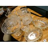 Assorted Glass vases,
