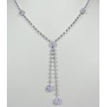 Modern diamond necklace,