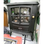 A Dimplex log burning stove style convector heater