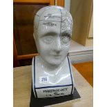 A china phrenology head by L N Fowler