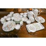 A large selection of Mintons Haddon Hall pattern tea ware