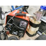 An Futura 140 240volt mig welder with accessories and rods