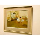 William Russell Flint signed print 'Mirror of the Ballet',