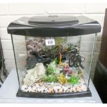 A Morphy Richards table top grill and a small fish tank with accessories