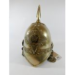 A Victorian NCO 's white metal helmet of the Hampshire Yeomanry unfortunately plume missing but