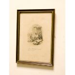 A pair of antique comical prints by Pailthorpe 'The old gent as wore the pigtail' and 'Prince