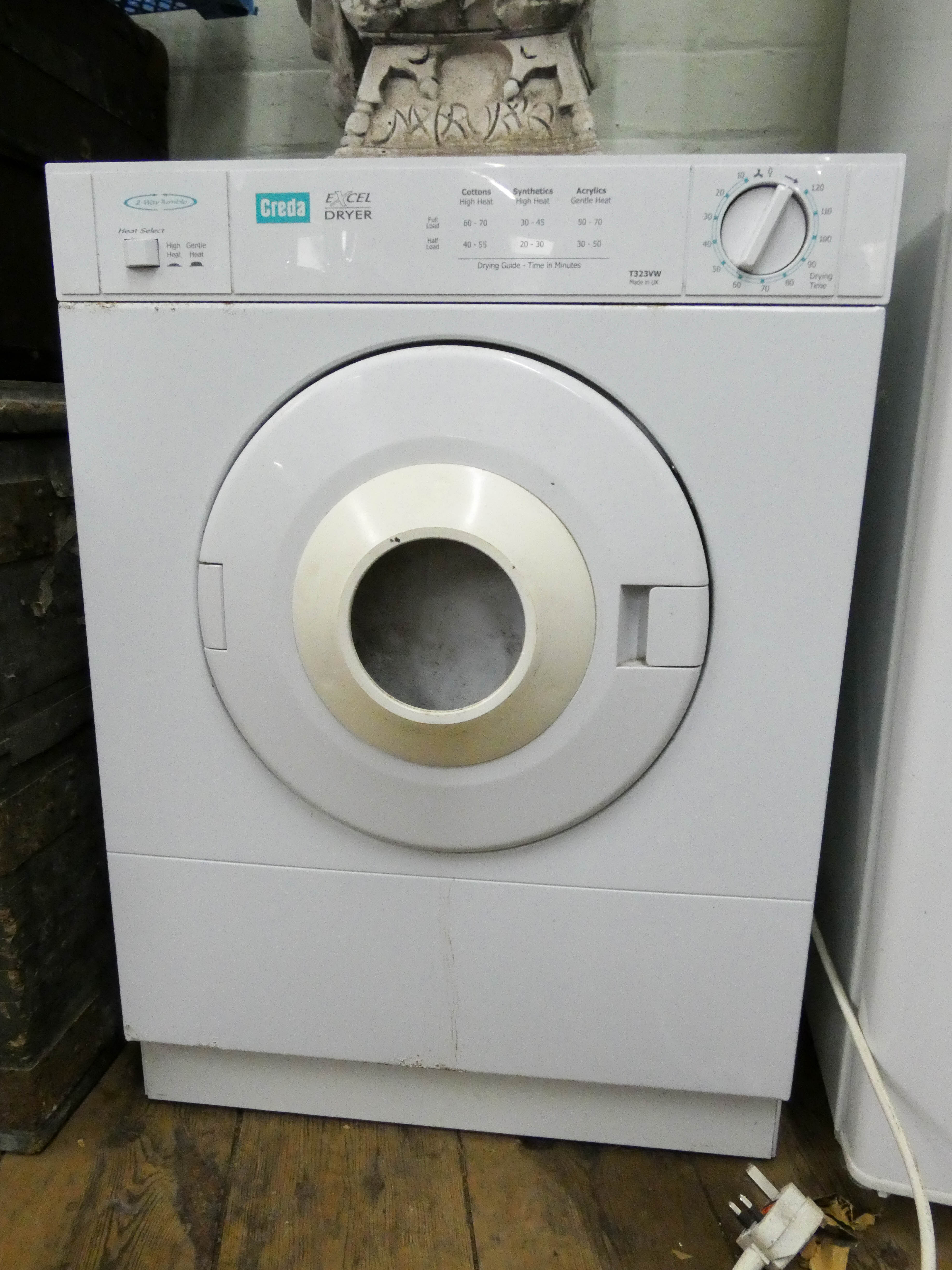 A Creda mini tumble dryer
