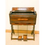 A small Edwardian pedal harmonium by Boyd of London ,