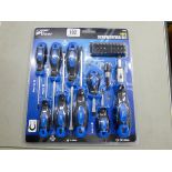 A new 40 piece screwdriver and bit set