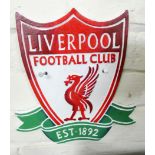 A Liverpool cast iron wall hanging plaque
