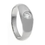 Brillant-Ring WG 585/000 mit einem Brillanten 0,50 ct W/VS, RG 59, 4,4 g