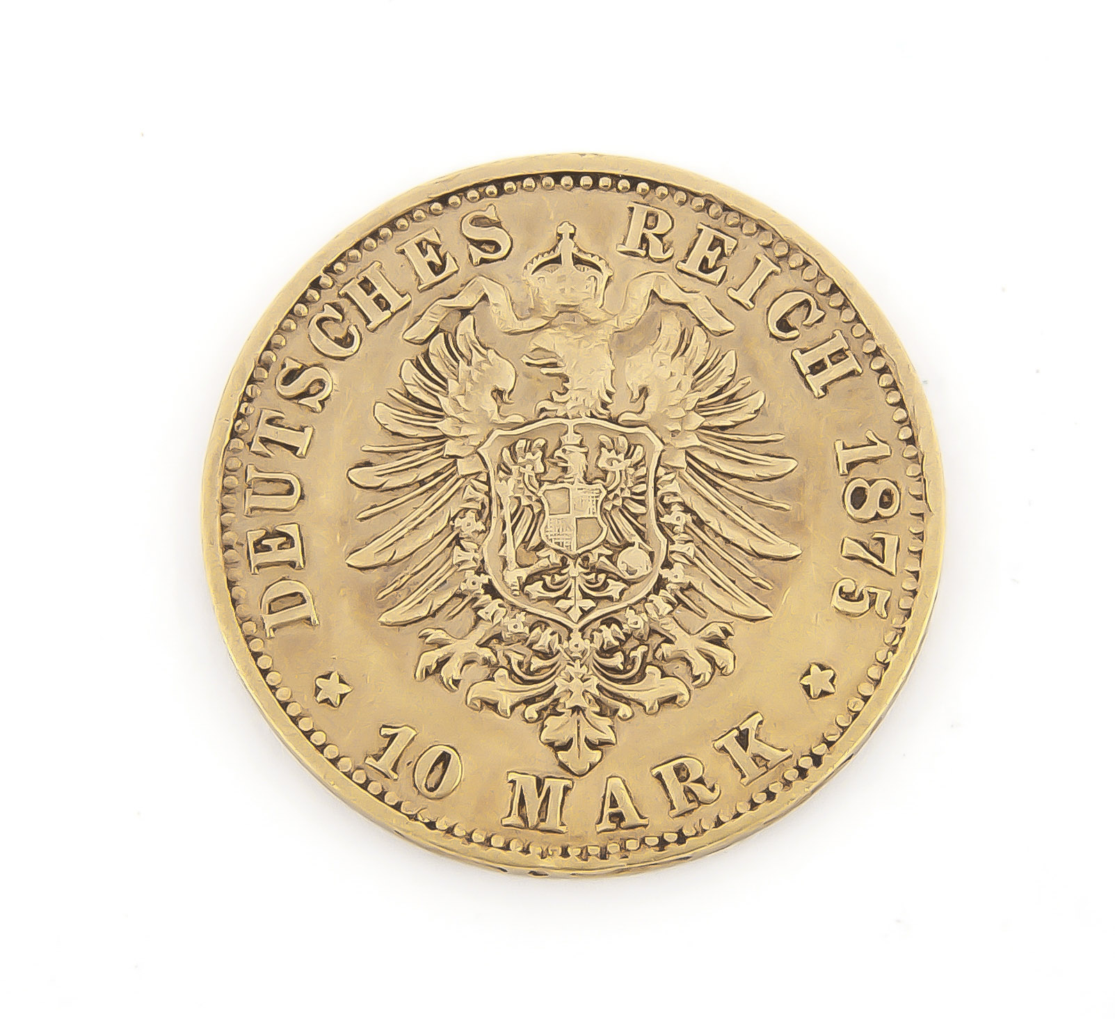Goldmünze Kaiserreich Bayern, 10 Mark, Ludwig II, 1875, 3,58 g, sehr schön - Image 2 of 2