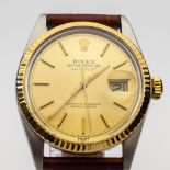 Rolex Date Just Automatik Ref. 16013 / 1986 Stahl Gold 36mmHersteller: Rolex Modell: