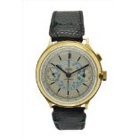 Vulcain Vintage Uhr 1 Drücker Chronograph 18k Gold 38mm UhrmachermeisterHersteller: VulcainModell: