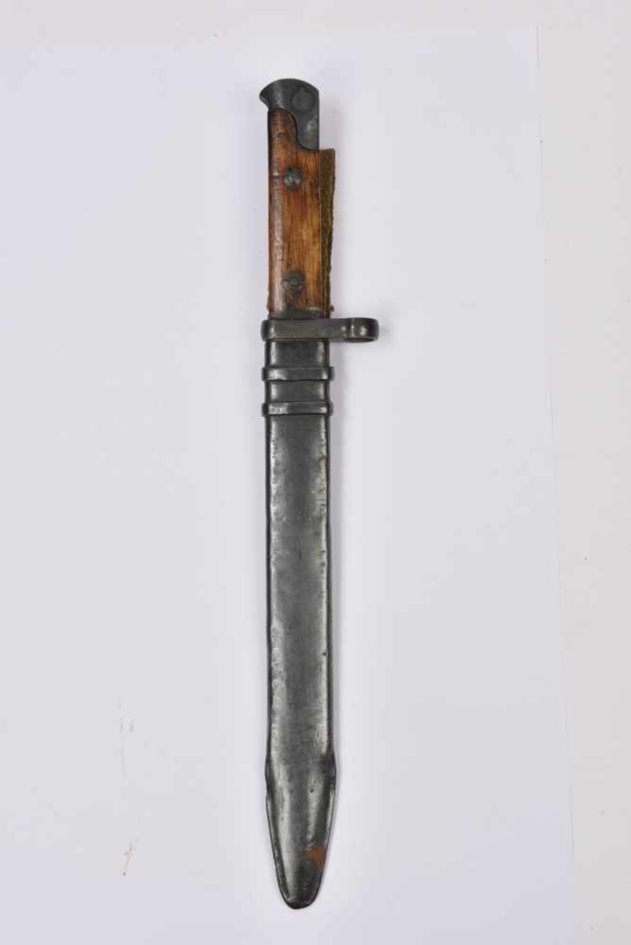 Baïonnette pour fusil SVT.40 avec fourreau et passant toile. Cette pièce provient de la collection - Bild 3 aus 4